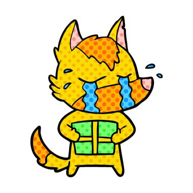 Tilki çizgi film karakteri ile hediye