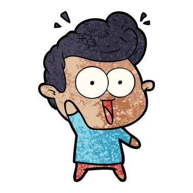  vektör çizim karikatür bakan adam