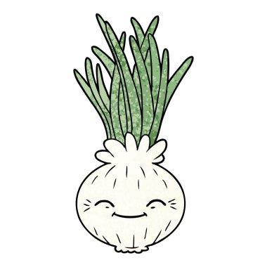 vektör çizim karikatür soğan