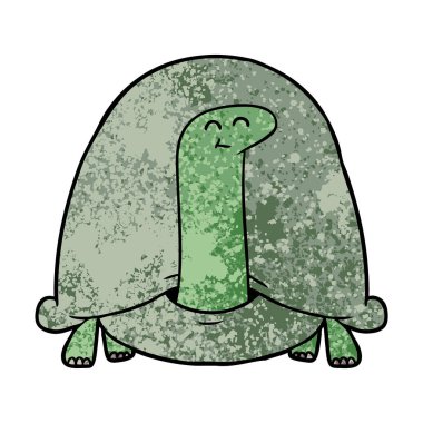 vektör çizim karikatür kaplumbağa