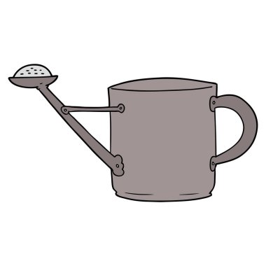 Çizgi film sulama kutusunun vektör illüstrasyonu