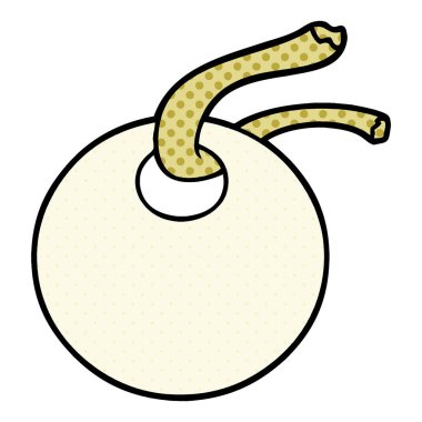 vektör çizim karikatür hediye etiketi