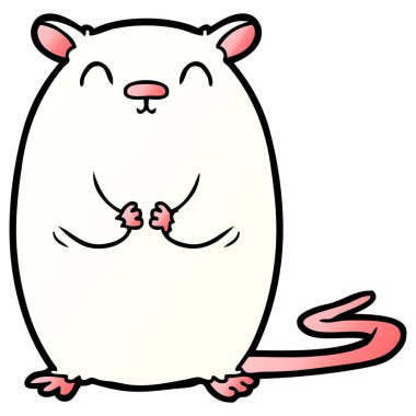 Çizgi film faresinin vektör çizimi