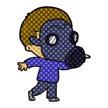 çizgi film adam işaret