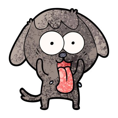 Çizgi film köpeğinin vektör çizimi