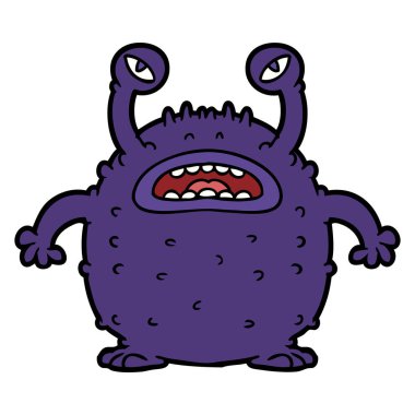 Çizgi film uzaylılarının vektör çizimi