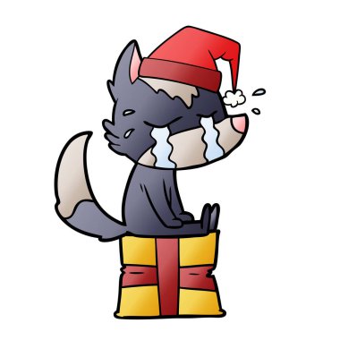 çizgi film ağlayan Noel kurt