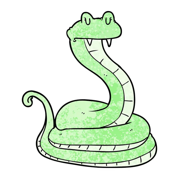 Vector Illustration Cartoon Snake — Stock Vector