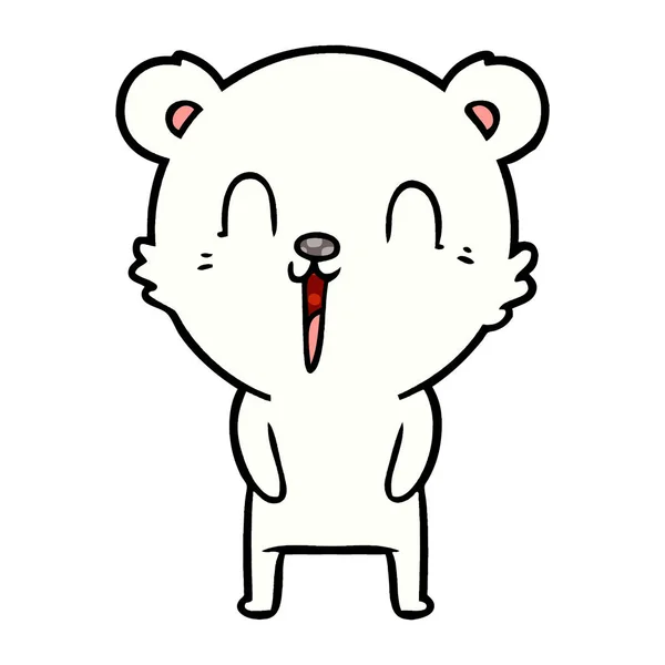 Ilustração Vetorial Dos Desenhos Animados Urso Polar —  Vetores de Stock