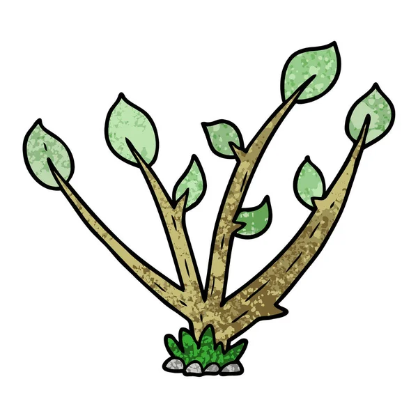 Ilustración Vectorial Planta Germinación Dibujos Animados — Vector de stock