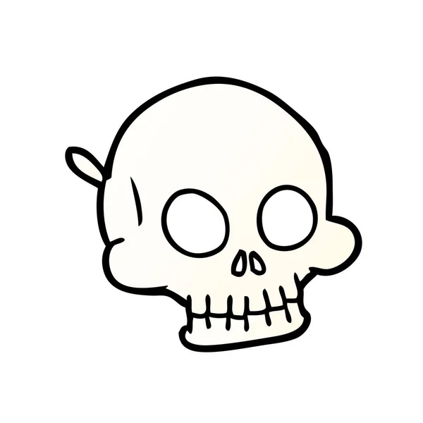 Cartoon Halloween Skull Mask — Stock Vector