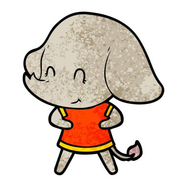 Çizgi film karakterinin vektör çizimi