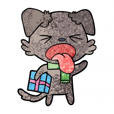 Noel hediye ile tiksinti köpek çizgi film