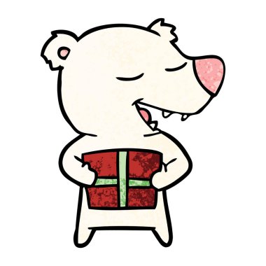 çizgi film kutup ayısı ile hediye