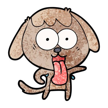 Çizgi film köpeğinin vektör çizimi