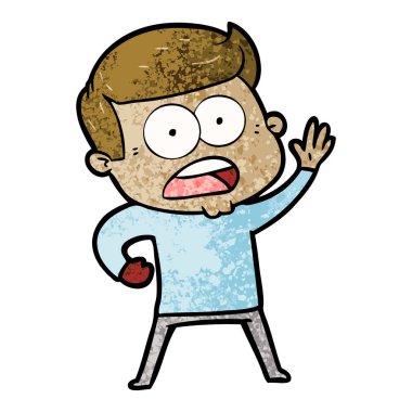 vektör çizim karikatür dostum şok