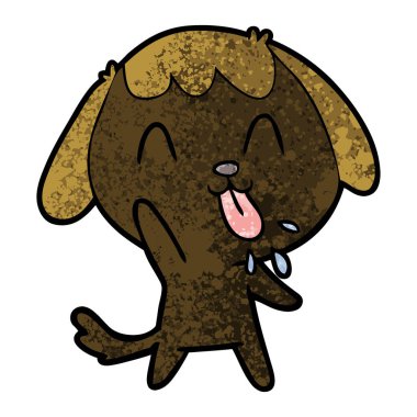 Çizgi film köpeğinin vektör çizimi