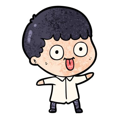  vektör çizim karikatür adam bakıyor