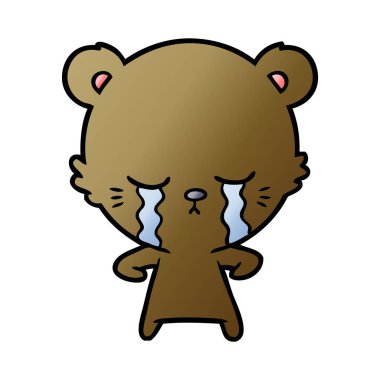 ağlayan ayı çizgi film chraracter