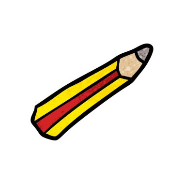 ilustración vectorial del lápiz de dibujo animado