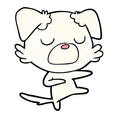 Çizgi film köpeğinin vektör çizimi