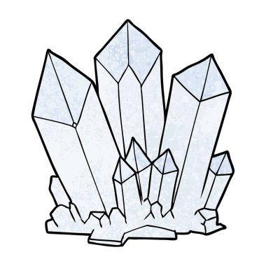 çizgi film kristalleri vektör çizim