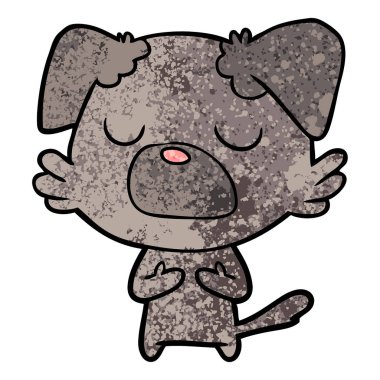 Çizgi film köpeğinin vektör çizimi