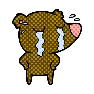 ayı çizgi film karakteri vektör çizim 