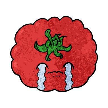 vektör çizim karikatür domates