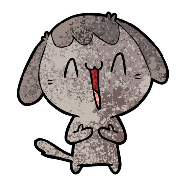 Çizgi film köpeğinin vektör çizimi