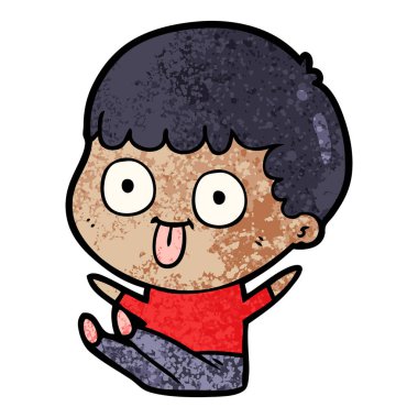  vektör çizim karikatür adam bakıyor