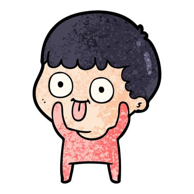  vektör çizim karikatür adam bakıyor