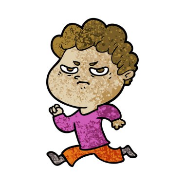 vektör çizim karikatür kızgın adam