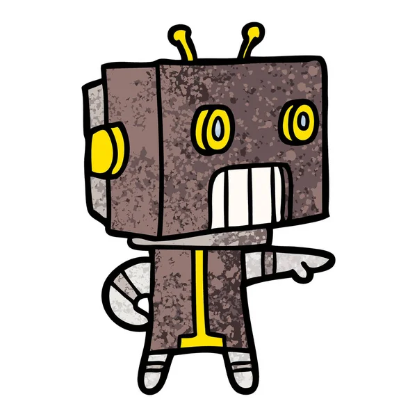 Ilustración Vectorial Del Robot Dibujos Animados — Archivo Imágenes Vectoriales