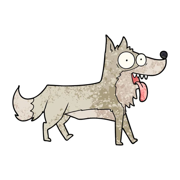 矢量图的卡通快乐狗 — 图库矢量图片