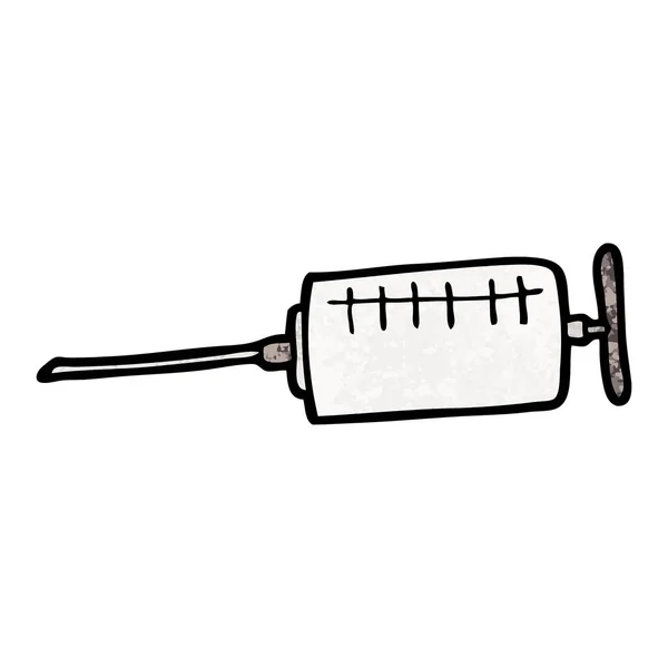 Vector Illustration Cartoon Syringe — Stock Vector