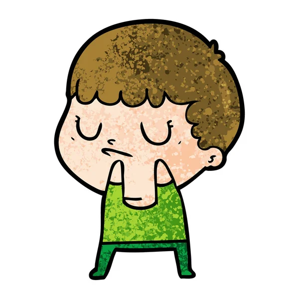 Εικονογράφηση Διάνυσμα Καρτούν Γκρινιάρης Αγόρι — Διανυσματικό Αρχείο