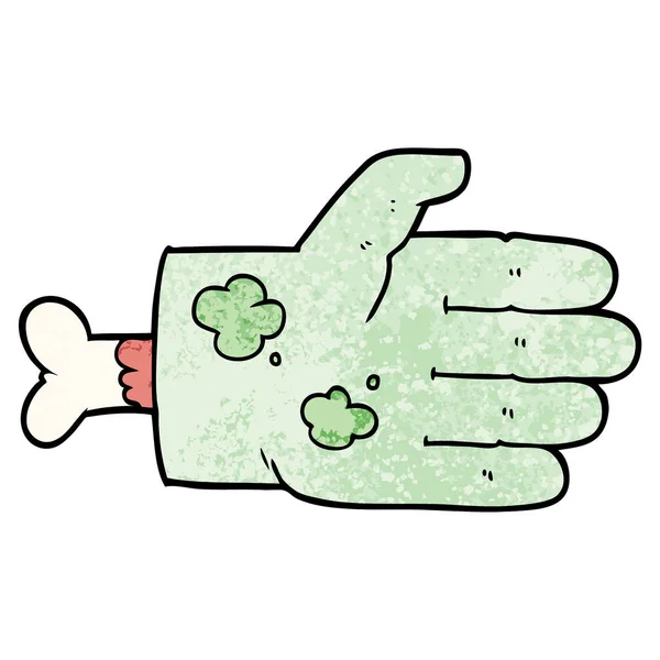Vektor Illustration Der Cartoon Zombie Hand — Stockvektor
