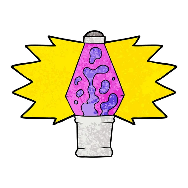 Illustration Vectorielle Lampe Lave Dessin Animé — Image vectorielle