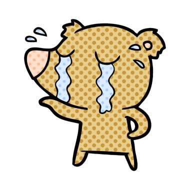 ayı çizgi film karakteri vektör çizim 