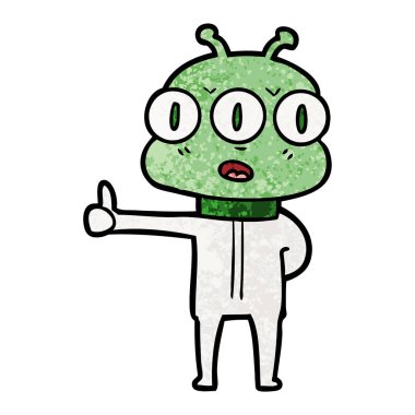 üç gözlü yabancı çizgi film