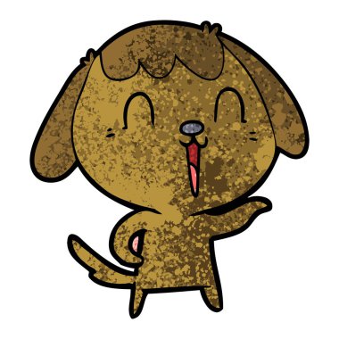 Çizgi film köpeğinin vektör çizimi