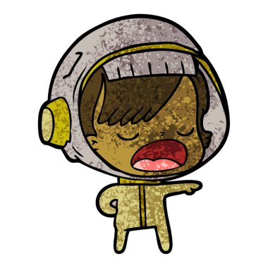 çizgi film astronot kadın açıklayan