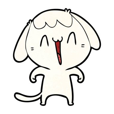 Çizgi film köpeğinin vektör çizimi