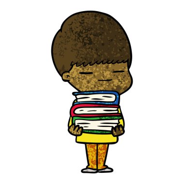 vektör çizim karikatür kendini beğenmiş çocuk