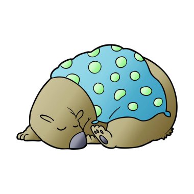 ayı çizgi film karakteri vektör çizim 