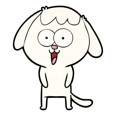 Çizgi film köpeğinin vektör çizimi