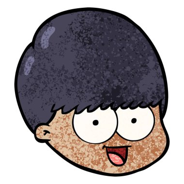 vektör çizim karikatür erkek yüz