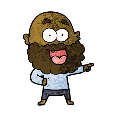 çizgi film çılgın mutlu adam sakallı