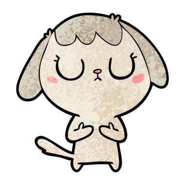 Çizgi film köpeğinin vektör çizimi